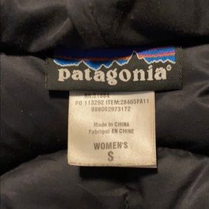 Patagonia full length down jacket